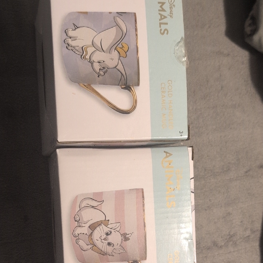 Disney Animals Mug Set with Gold Handle